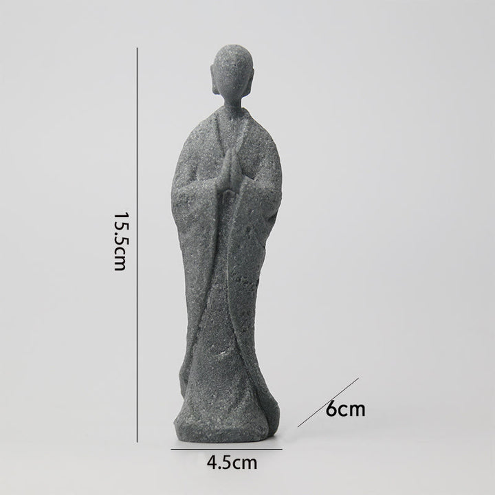 Buddha Stones Meditación Buda Monje Serenidad Decoración del Hogar