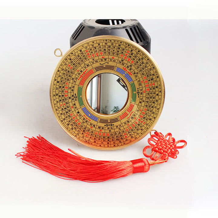 Mapa Feng Shui Bagua Moneda de cobre Equilibrio anudado chino Mapa de energía