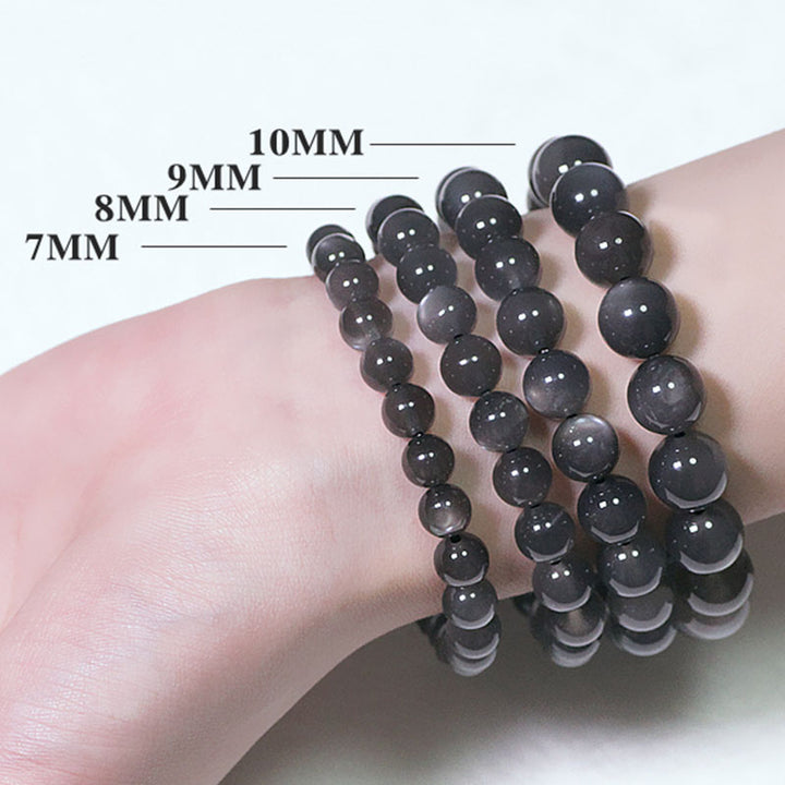 Pulsera de cuentas de amor positivo de piedra lunar natural