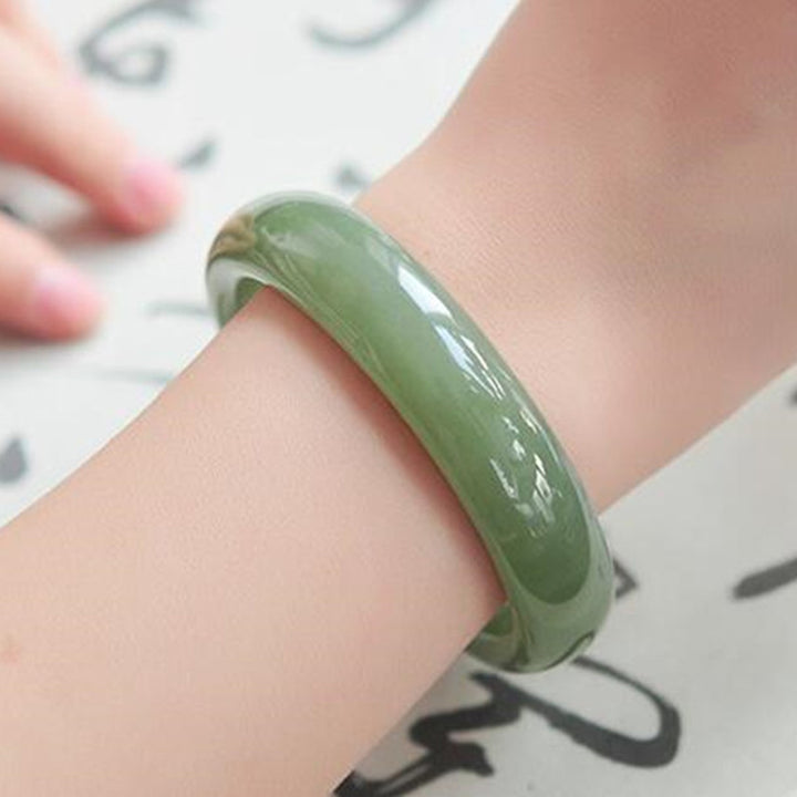 Brazalete de bendición de la abundancia de jade