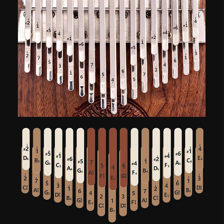 Kalimba Piano de pulgar de 34 teclas Diseño de árbol de la vida Piano de marimba de dedo portátil
