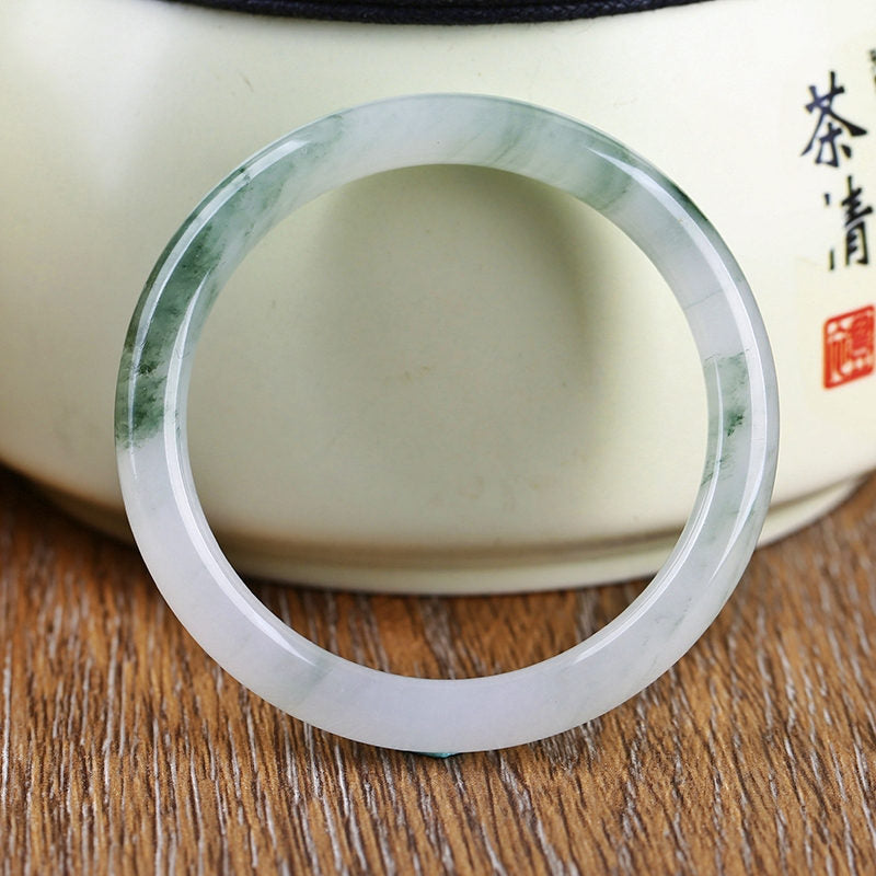 Brazalete de protección de abundancia de jade natural con Buddha Stones