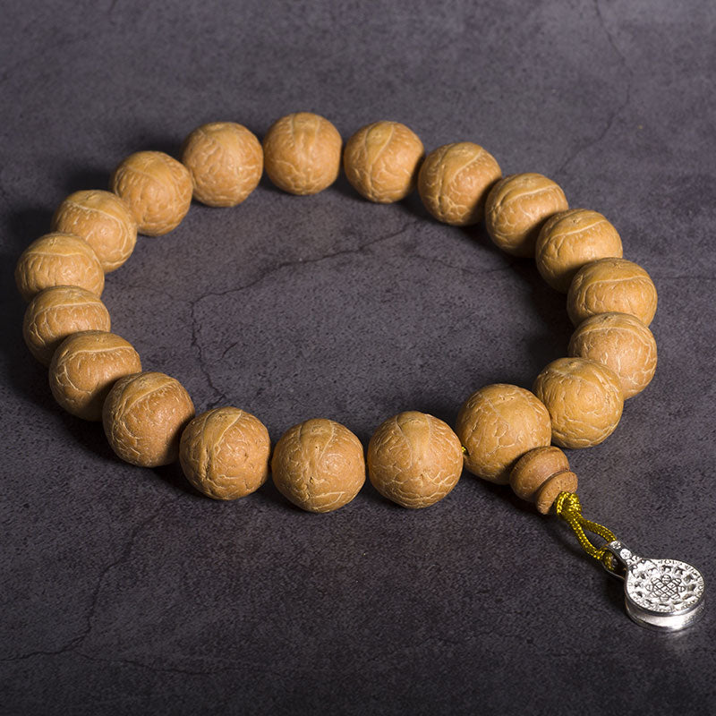 Buddha Stones Bodhi Suerte Auspiciosidad Muñeca Mala Borla Bolsillo Mala