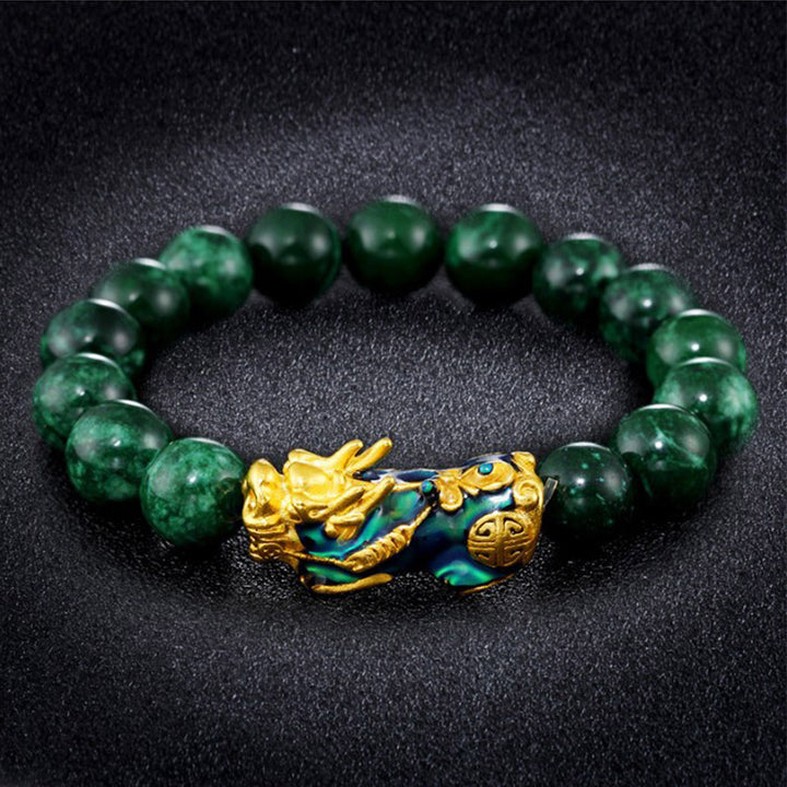Pulsera de protección de jade FengShui PiXiu de Buddha Stones