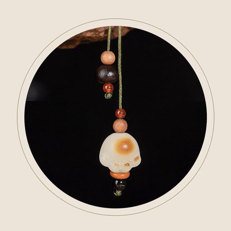 Buddha Stones, rayo, madera, semilla Bodhi, garra de gato, protección auspiciosa, pulsera con borlas - image 9