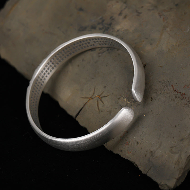 Pulsera de plata de ley 999 con Buddha Stones , cabeza de Buda, corazón, Sutra Serenity