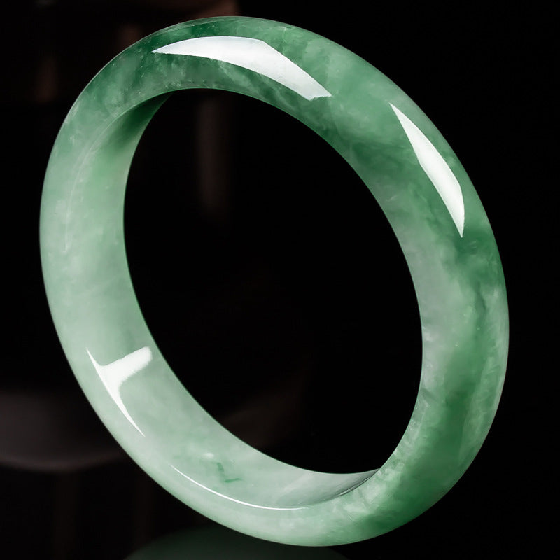 Brazalete de bendición de la fortuna de jade natural con Buddha Stones