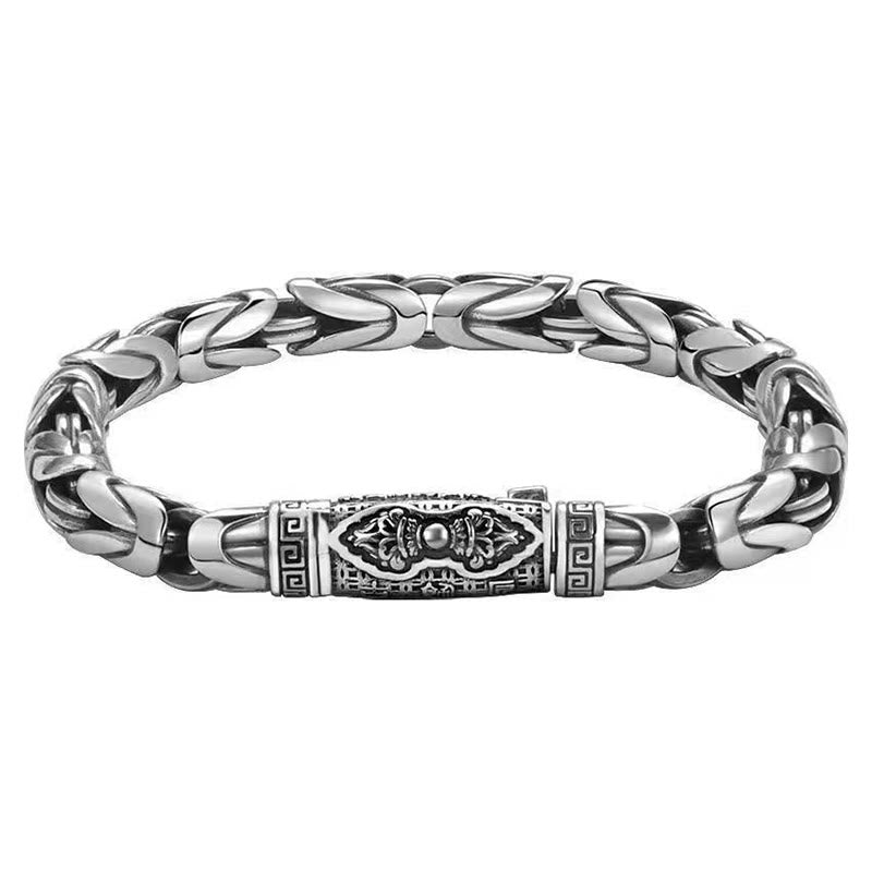 Pulsera de cadena de cobre con Buddha Stones Dorje Vajra Om Mani Padme Hum Paz Amor