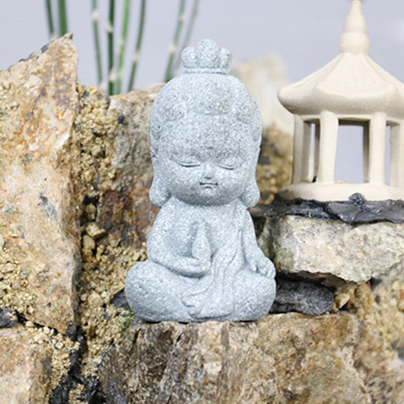 Buddha Stones meditación estatua de Buda compasión decoración del hogar