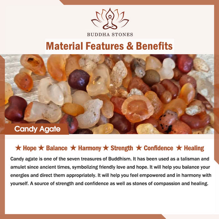 Pulsera curativa con dije de cerradura china de ágata azul caramelo con Buddha Stones