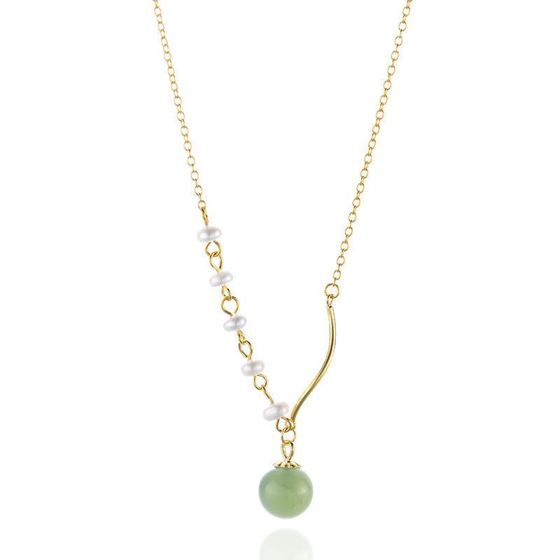 Piedras de BudaColgante de collar de cuentas de suerte de perlas de jade natural de Hetian