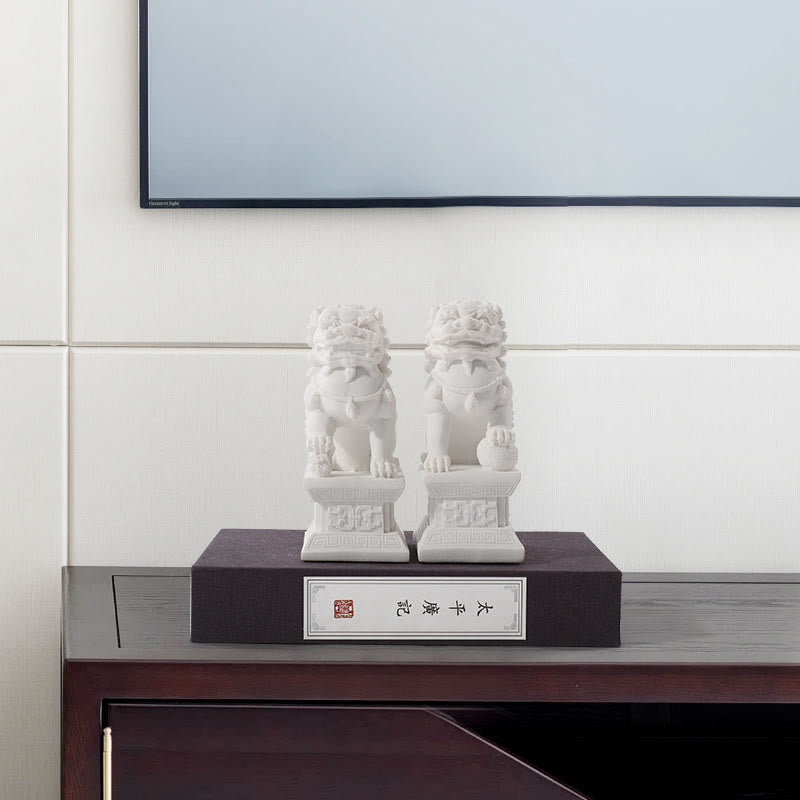 Estatua de León, decoración de resina para el hogar y la Oficina, 2 uds.