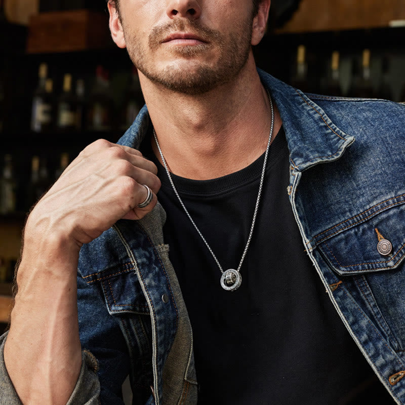 Buddha Stones tibetano Om Mani Padme Hum tallado paz pureza cadena collar colgante - image 14