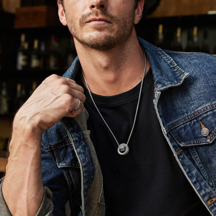 Buddha Stones tibetano Om Mani Padme Hum tallado paz pureza cadena collar colgante - image 14