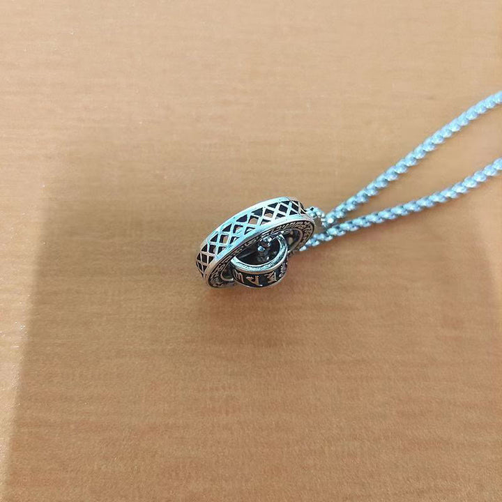 Buddha Stones tibetano Om Mani Padme Hum tallado paz pureza cadena collar colgante - image 9