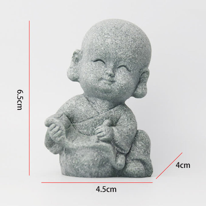 Buddha Stones meditación oración monje estatua de Buda serenidad decoración del hogar