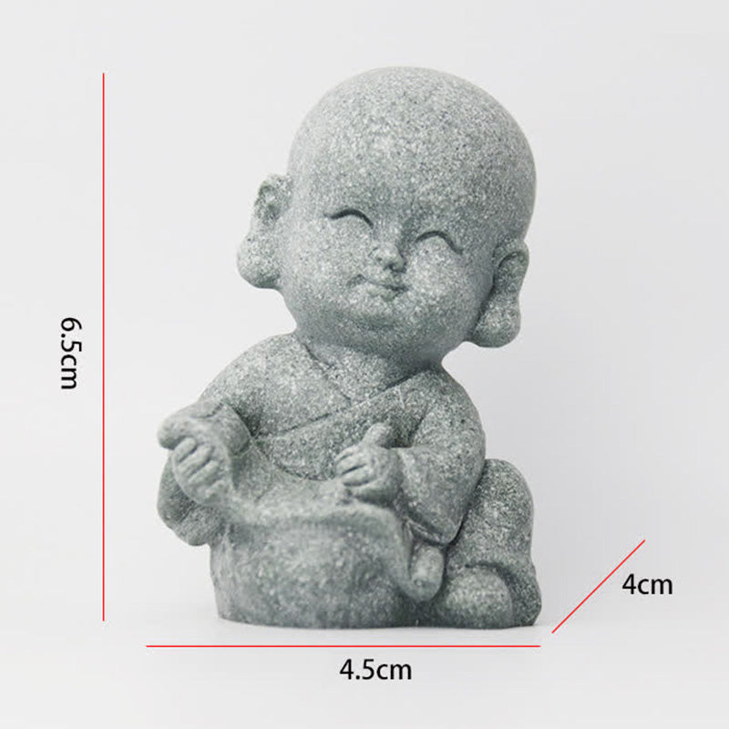 Buddha Stones meditación oración monje estatua de Buda serenidad decoración del hogar