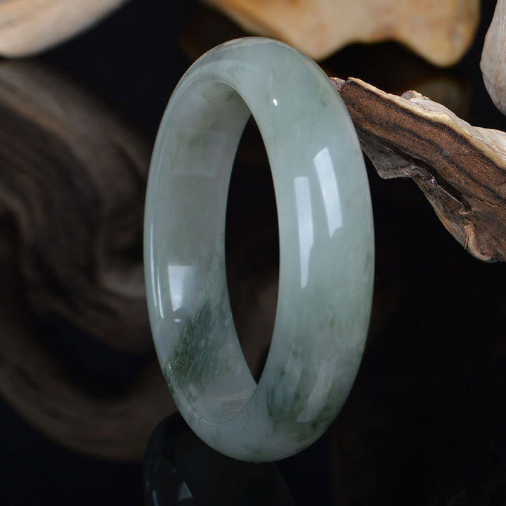 Brazalete de curación de la suerte de jade natural