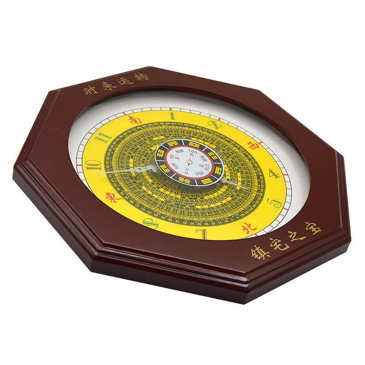 Reloj de pared con mapa de energía de equilibrio de mapa Feng Shui Bagua