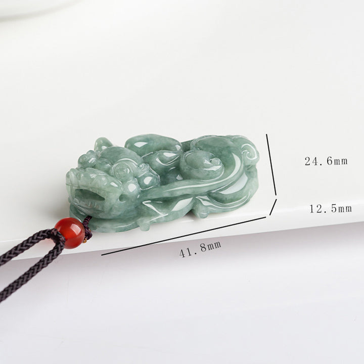 Buddha Stones Jade PiXiu Riqueza Suerte Collar Colgante - image 10