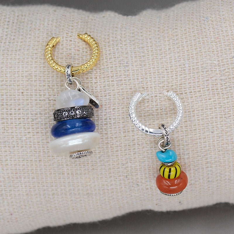 Collar con Buddha Stones Zen Cairn Labradorita con varios cristales - image 6