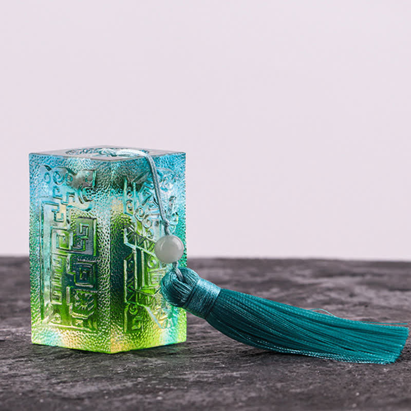 Pieza de arte de cristal Liuli hecha a mano Feng Shui, decoración para el hogar y la Oficina