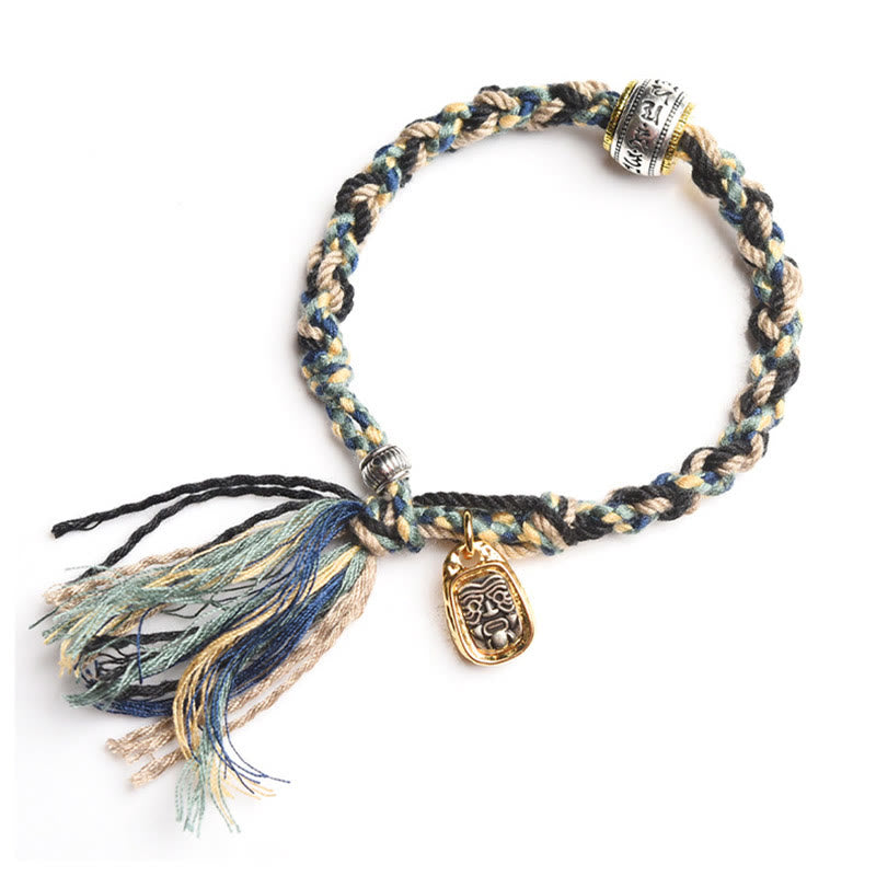 Pulsera hecha a mano con Buddha Stones Zakiram diosa de la riqueza Om Mani Padme Hum Paz