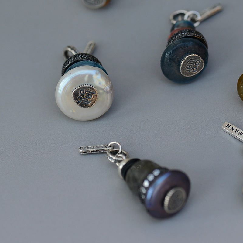 Collar con Buddha Stones Zen Cairn Labradorita con varios cristales - image 7