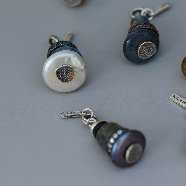 Collar con Buddha Stones Zen Cairn Labradorita con varios cristales - image 7