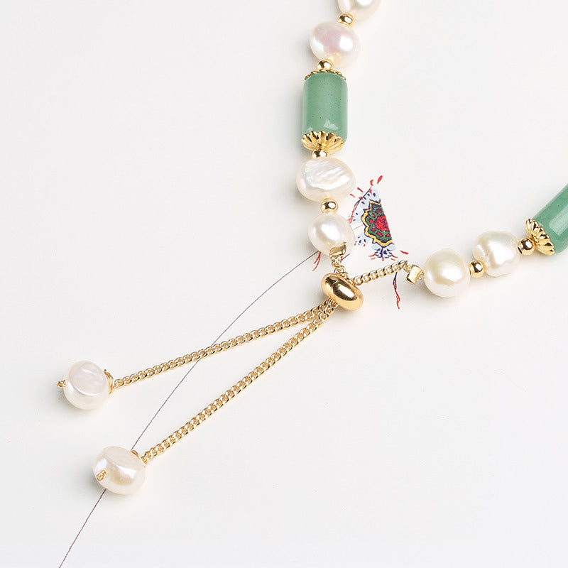 Pulsera de la Suerte con Cuentas de Cristal Rosa y Perla de Aventurina Verde con Buddha Stones