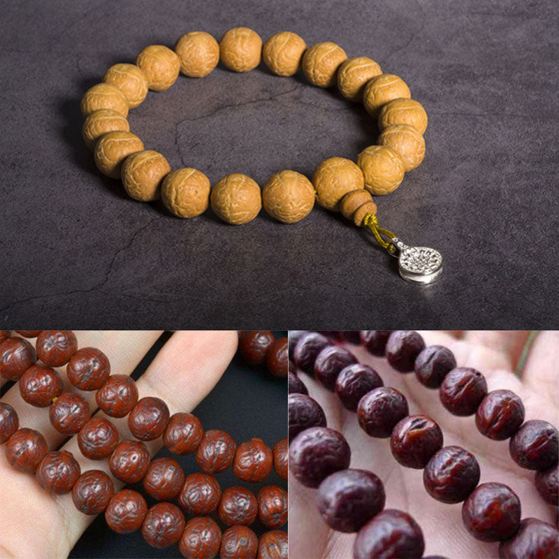 Buddha Stones Bodhi Suerte Auspiciosidad Muñeca Mala Borla Bolsillo Mala