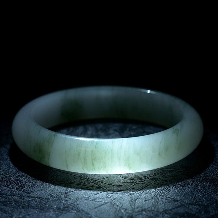 Brazalete curativo de la suerte de jade natural