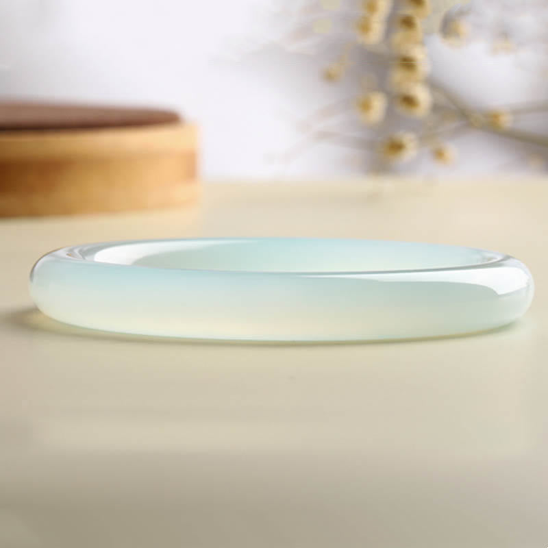 Brazalete de serenidad con bendición de aguamarina natural