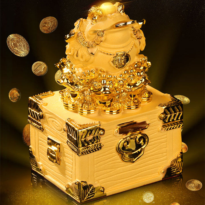 Buddha Stones Feng Shui, estatua de rana de dinero, decoración de riqueza y suerte