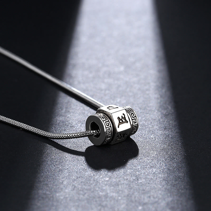 Collar de paz con Buddha Stones tibetanas Om Mani Padme Hum, colgante giratorio - image 4