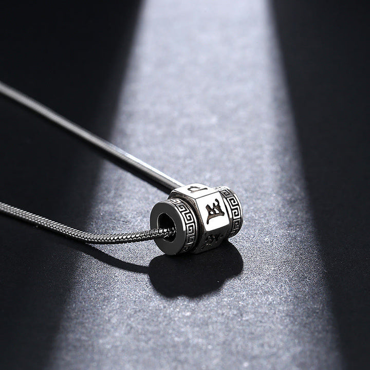 Collar de paz con Buddha Stones tibetanas Om Mani Padme Hum, colgante giratorio - image 4