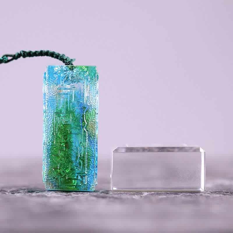 Pieza de arte de cristal Liuli hecha a mano Feng Shui, decoración para el hogar y la Oficina