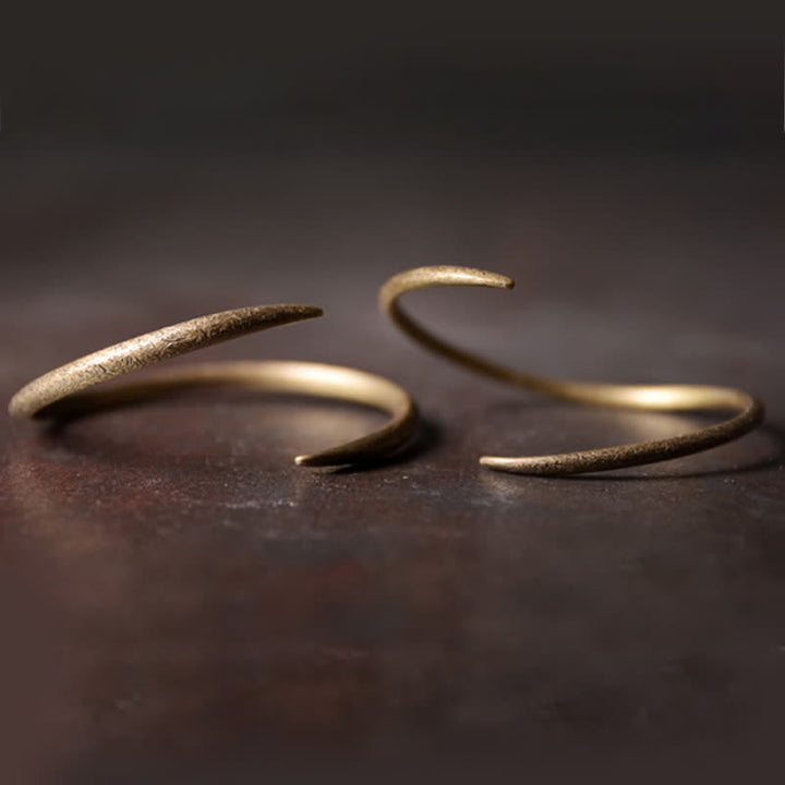 Brazalete ajustable de cobre con diseño simple de Buddha Stones