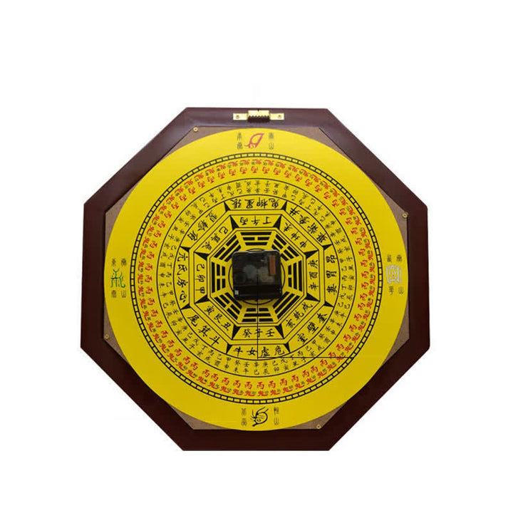 Reloj de pared con mapa de energía de equilibrio de mapa Feng Shui Bagua