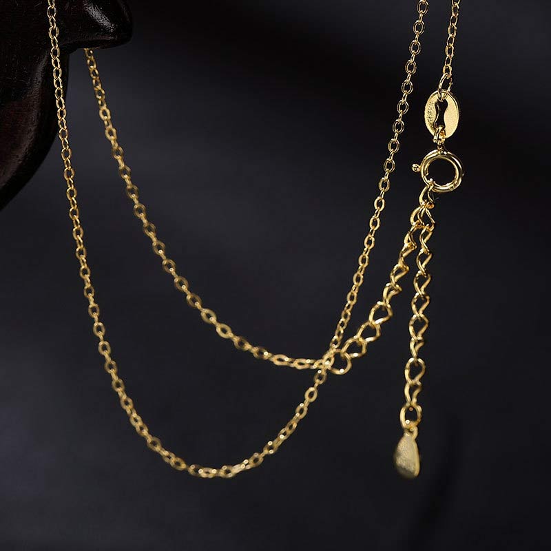 Buddha Stones Plata de Ley 925 Jade Elefante Bendición Fortuna Collar Colgante de Cadena