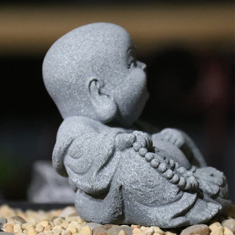 Buddha Stones meditación estatua de Buda compasión decoración del hogar