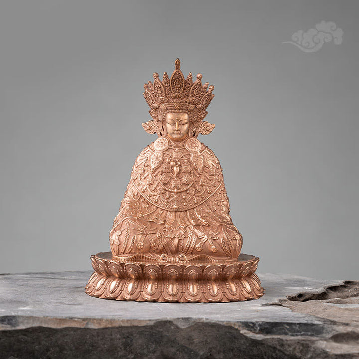 Estatua de cobre hecha a mano de la compasión de la estatuilla de Buda Shakyamuni Decoración