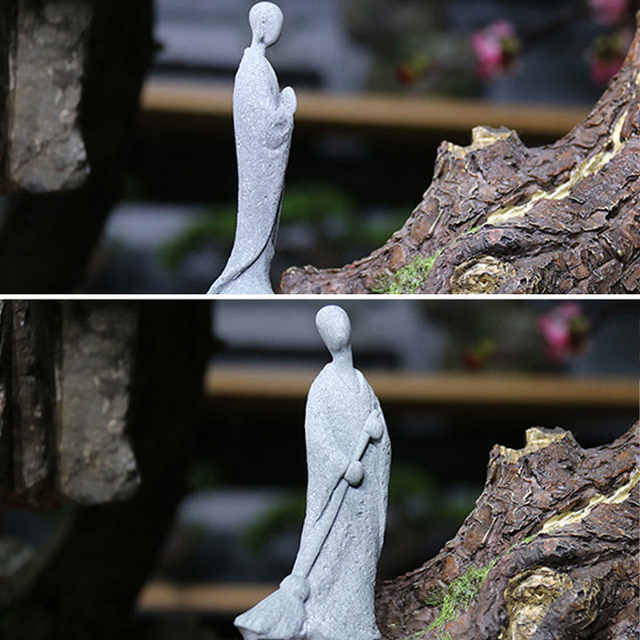 Buddha Stones Meditación Buda Monje Serenidad Decoración del Hogar