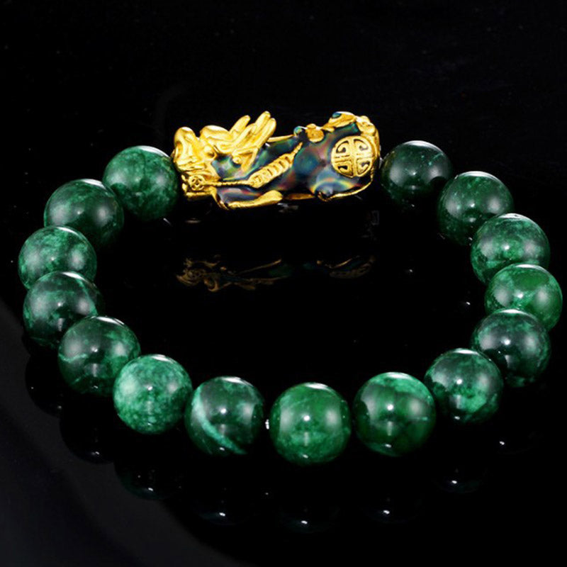 Pulsera de protección de jade FengShui PiXiu de Buddha Stones