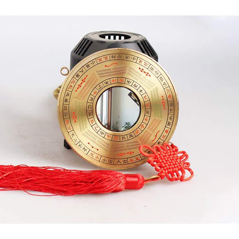 Mapa Feng Shui Bagua Moneda de cobre Equilibrio anudado chino Mapa de energía