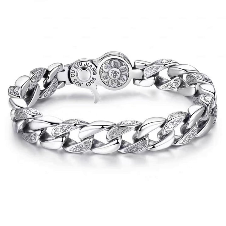 Pulsera de creatividad con Buddha Stones Tíbet Om Mani Padme Hum doble Dorje Vajra