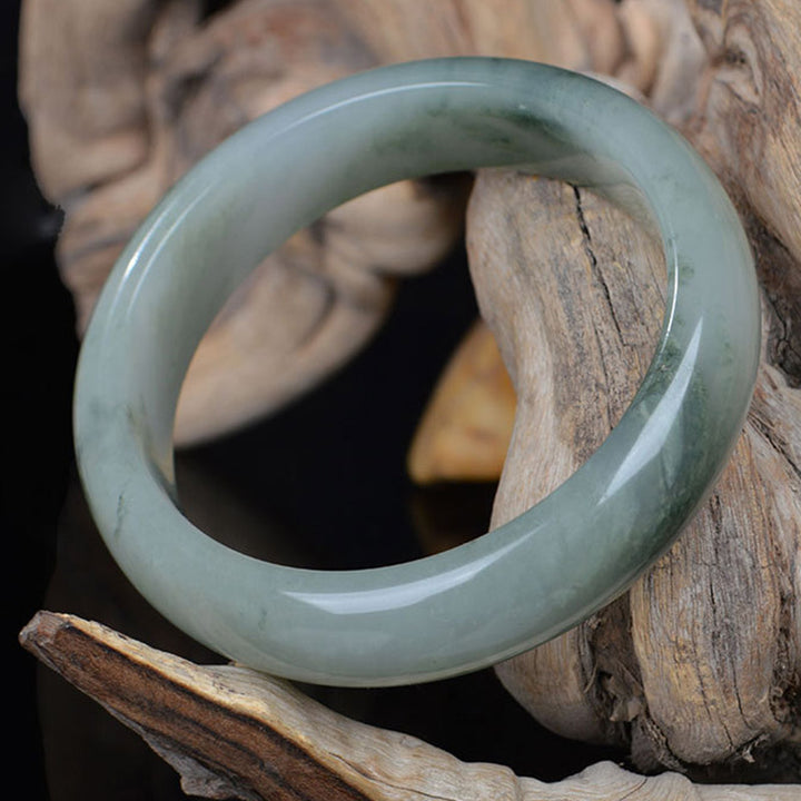 Brazalete de curación de la suerte de jade natural