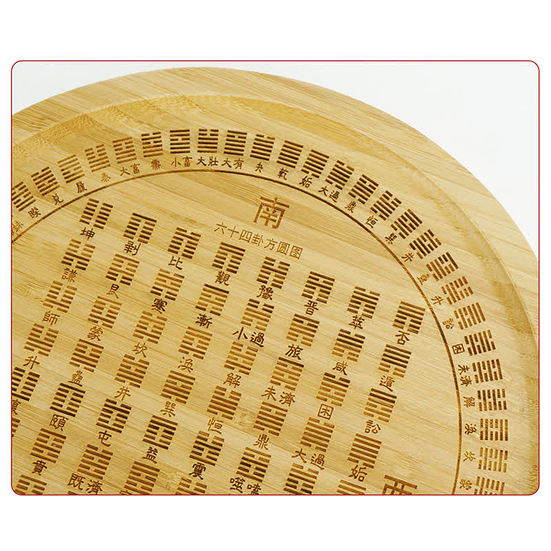 Mapa de Bagua de Bambú Feng Shui Mapa de Energía de Armonía