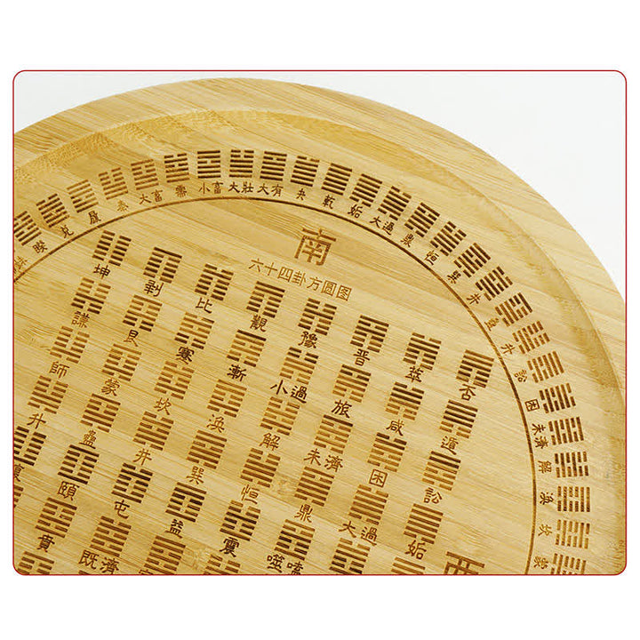 Mapa de Bagua de Bambú Feng Shui Mapa de Energía de Armonía