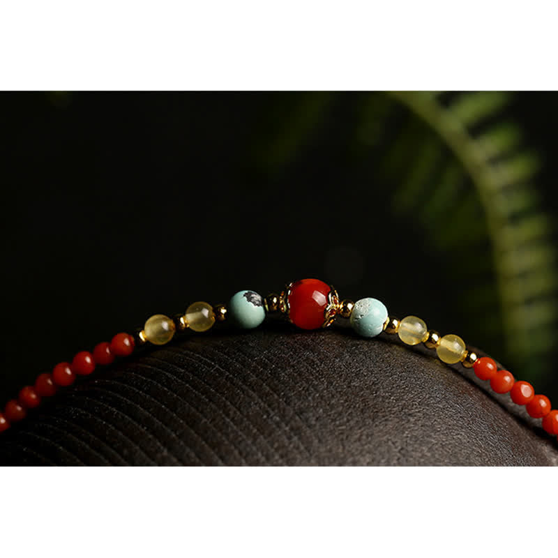 Colgante de plata de ley 925 con ágata roja natural y peonía ámbar